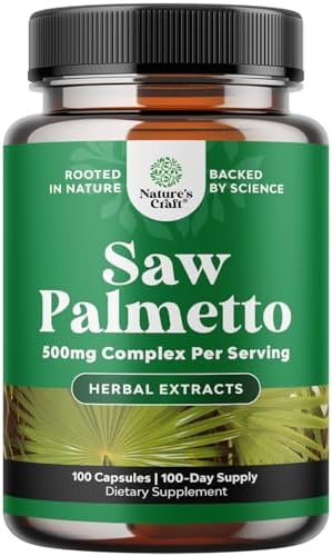 Extra Strength Saw Palmetto Extract for Hair Health & Urinary Support - 100 Capsules