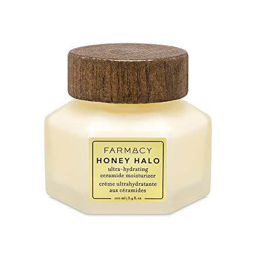 Farmacy Honey Halo Ceramide Moisturizer for Dry Skin - 100ml, Hydrating & Restorative