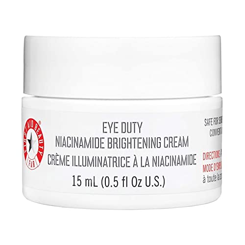 First Aid Beauty Eye Duty Niacinamide Cream Reduces Dark Circles Puffiness 0.5 oz