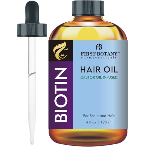 First Botany Biotin Castor Oil Hair Growth Serum, 4 fl oz - All Hair Types