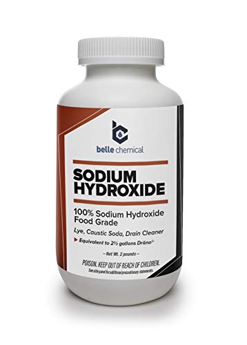 Food Grade Sodium Hydroxide Caustic Soda Lye 2 lb Jar
