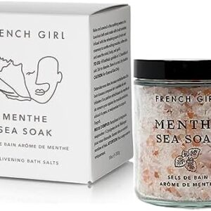 French Girl Mint Bath Salts ? Vegan Soothing Soak, 10oz