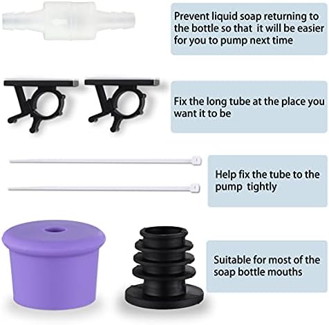 GAGALIFE 47 Inch Soap Dispenser Extension Tube Kit with Check Valve for Topless Refill - Image 5