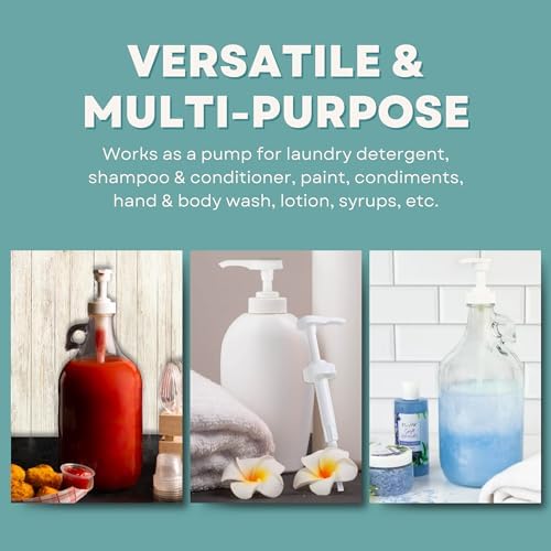 Gallon Pump Dispenser for Plastic/Glass Bottles - Leak Proof, Non-BPA (2 Pack) - Image 6
