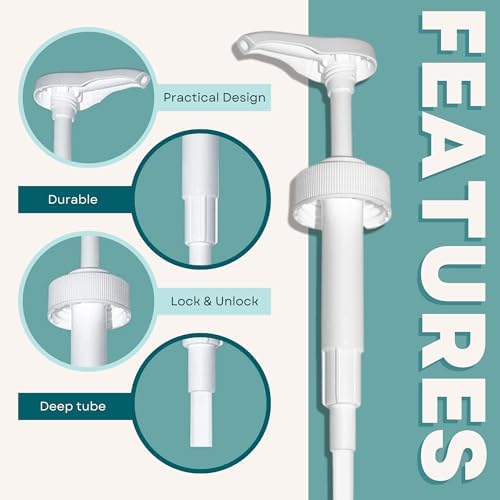 Gallon Pump Dispenser for Plastic/Glass Bottles - Leak Proof, Non-BPA (2 Pack) - Image 3