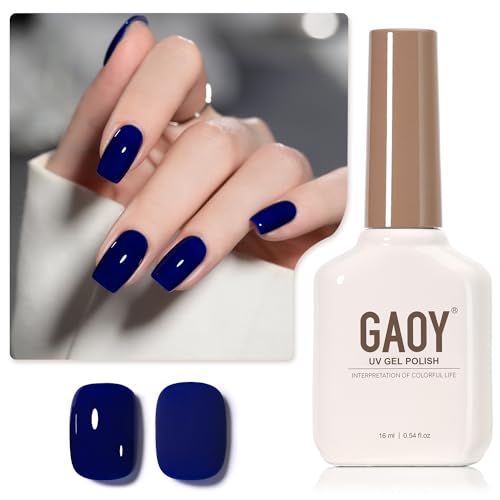 GAOY Midnight Blue Gel Nail Polish, 16ml Soak Off