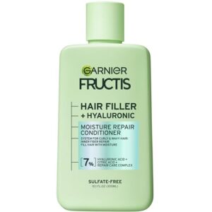 Garnier Fructis Sulfate Free Moisture Repair Conditioner for Curly Wavy Hair 10.1 Fl Oz