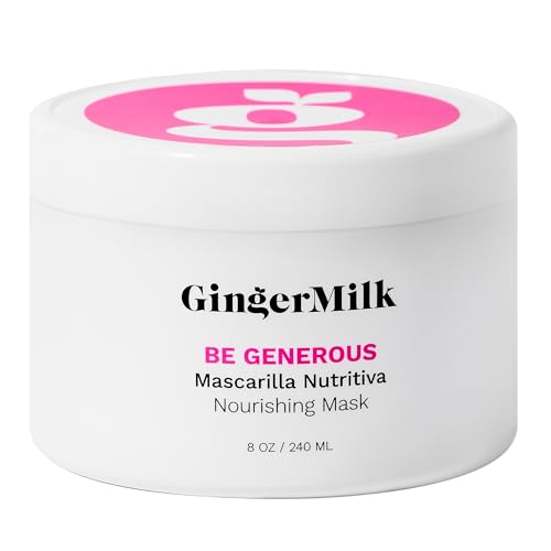 GINGER MILK Revitalizing Hair Mask for Damaged Dry Hair and Growth 8 oz