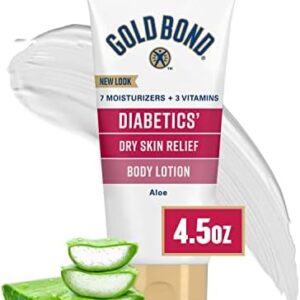 Gold Bond Diabetics' Dry Skin Relief Lotion with Aloe, 4.5 oz