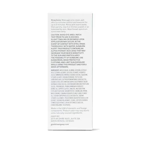 Good Clean Goop Fruit Facial Exfoliating Scrub with AHA & Grape Seed, 2 fl oz - Image 9