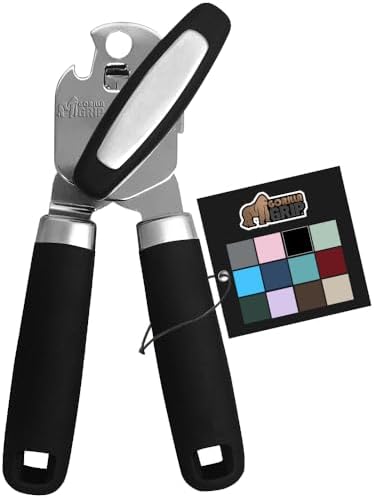 Gorilla Grip Heavy Duty Can and Bottle Opener, Black