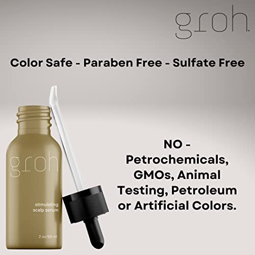 Groh Scalp Serum, 2.8 oz - Stimulating Hair Treatment - Image 3