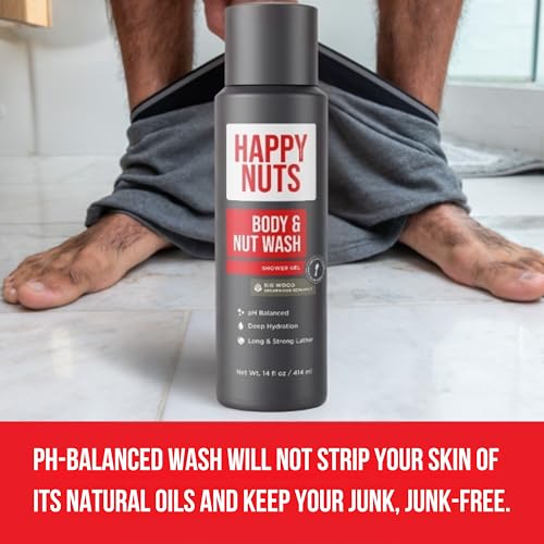 HAPPY NUTS Big Wood Men?s Body Wash for Sensitive Skin - Image 3