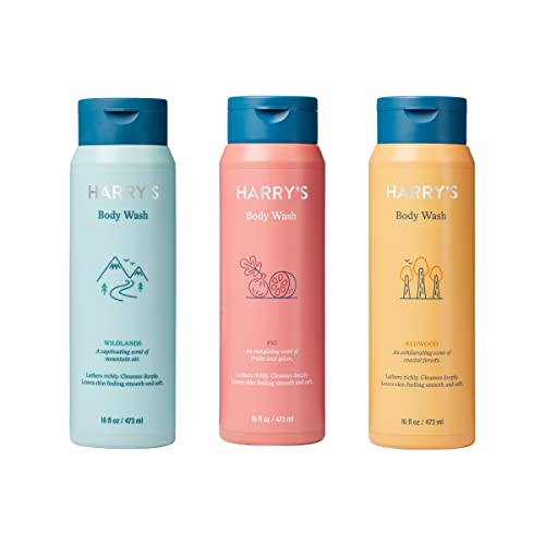 Harry?s Men?s Body Wash Variety Pack ? Fig, Wildlands, Redwood