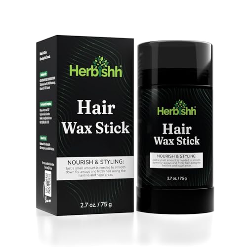 Herbishh Hair Wax Stick 2.7 OZ for Smoothing Flyaways and Frizz Control