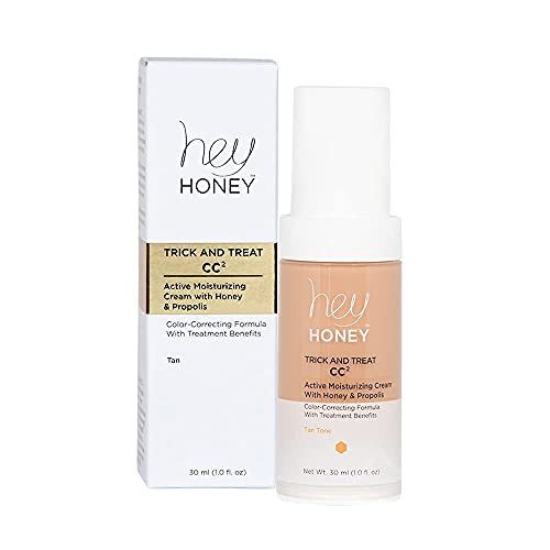 Hey Honey CC Cream SPF 46 Tan Moisturizing Color Corrector for Rosacea Redness - Image 9