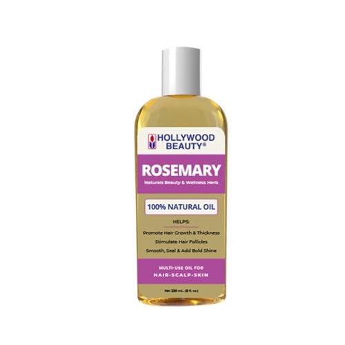 Hollywood Beauty Rosemary Oil 8 fl oz for Hair Growth and Scalp Circulation