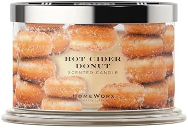 HomeWorx 18oz Hot Cider Donut Candle ? 30-55 Hours