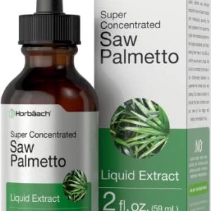 Horbäach Saw Palmetto Liquid Extract 2 Fl Oz | Alcohol-Free, Vegetarian, Non-GMO, Gluten-Free