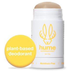 Hume Aluminum-Free Deodorant for Sensitive Skin - Probiotic, Plant-Based, Coconut Coast
