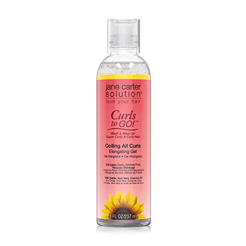 JANE CARTER Curls to Go Elongating Gel 8oz ? Moisturizing, Frizz Control