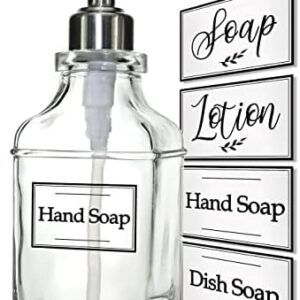 JASAI Antique Soap Dispenser, 304 Stainless Steel Pump, Refillable