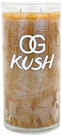 Jumbo OG Kush Candle: Spicy Patchouli, Lemongrass, Orange Pine, Double Wick