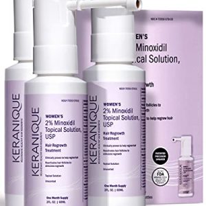 Keranique Hair Regrowth Treatment with Extended Nozzle Sprayer 2 Month Supply