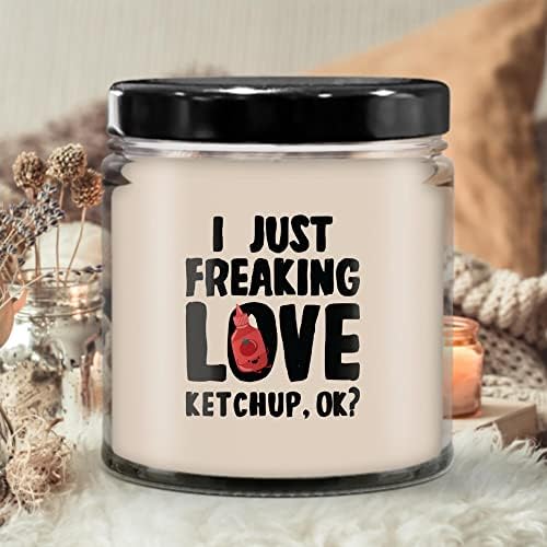 Vanilla Scented Ketchup Lover Candle Funny Gift & Decor 8oz Capacity - Image 3
