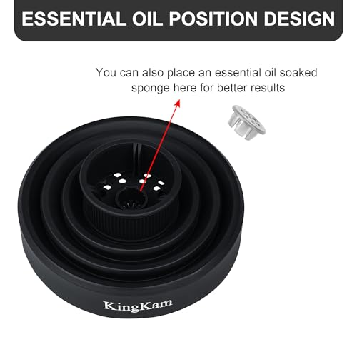 KingKam Universal Collapsible Hair Dryer Diffuser for 1.575-1.968 Inch Nozzles - Black - Image 8