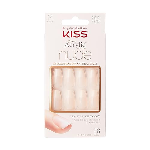 KISS 'Leilani' Medium Nude Square Press-On Nails Set with Glue & Tools