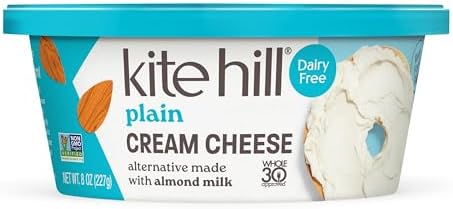 Kite Hill Almond Milk Cream Cheese Spread 8 oz Dairy-Free Vegan Gluten-Free