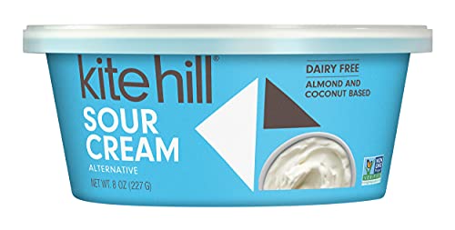 Kite Hill Vegan Almond Milk Sour Cream, 8 oz, Gluten-Free, Non-GMO