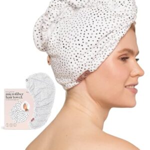 Kitsch Microfiber Hair Towel Wrap ? Quick Dry, Anti-Frizz