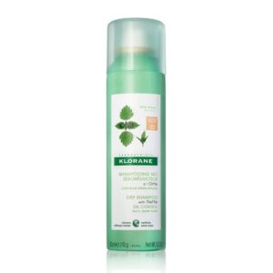 Klorane Nettle Dry Shampoo for Brunettes, Oily Hair, Paraben & Sulfate-Free