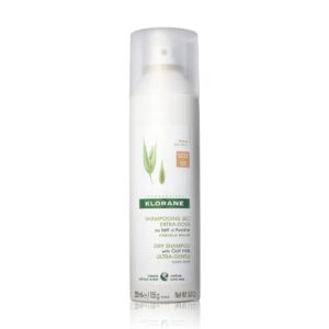 Klorane Oat Milk Dry Shampoo for Dark Hair, Paraben & Sulfate-Free, All Types