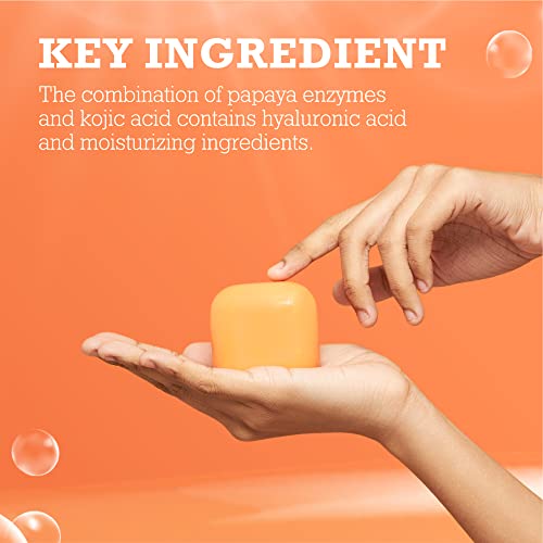 Koji White Kojic Acid & Papaya Brightening Exfoliating Soap, Vegan, 2 Bars - Image 3