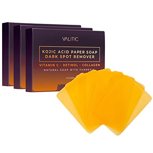 Kojic Acid Dark Spot Corrector Soap Sheets ? 3 Pack