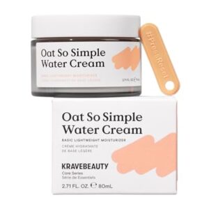 KraveBeauty Oat Water Cream, Vegan Moisturizer for All Skin Types