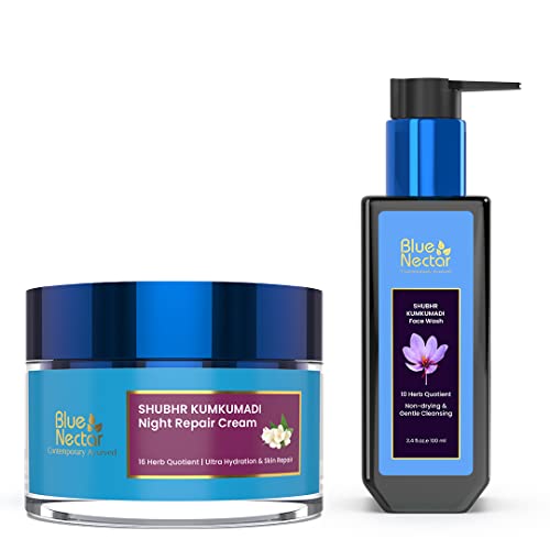 Kumkumadi Face Cream & Wash Combo with Saffron & Ghee