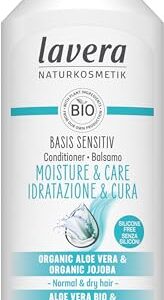 Lavera Basis Sensitiv Organic Moisturizing Conditioner 200ml for Gentle Moisture and Care