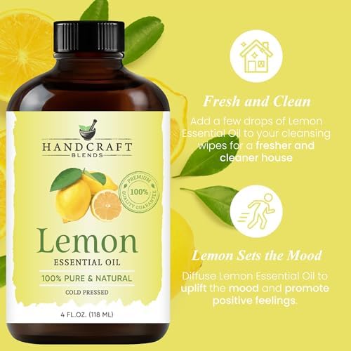 Lemon Essential Oil 4 Fl Oz - 100% Pure, Premium Grade for Diffuser/Aromatherapy - Image 5