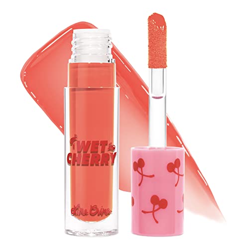 Lime Crime Flaming Cherry Plumping Lip Gloss - Vegan, Non-Sticky, Long-Lasting, Cherry Scented