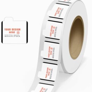 Lip Balm Tube Stickers ? 2.125? ? Glossy ? 125/Roll