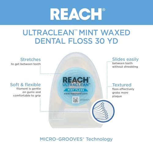 Listerine Ultraclean Mint Dental Floss, 30 Yards, Pack of 3 - Image 5