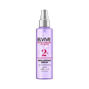 L'Oreal Paris Elvive Hyaluron Plump Serum for Dry Hair, 4.4 Fl Oz, Paraben-Free