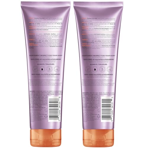 L'Oreal Paris EverPure Frizz Defy Shampoo and Conditioner Duo with Marula Oil, 8.5 oz Set - Image 9