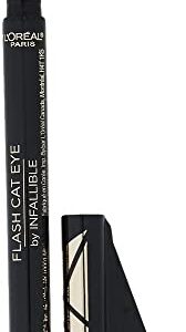 L'Oreal Paris Infallible Flash Cat Eye Waterproof Liquid Eyeliner, Black, 0.44 oz