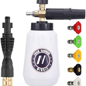 M MINGLE Foam Cannon for Portland Husky/Ryobi, 5 Nozzles, 1/4" Connector