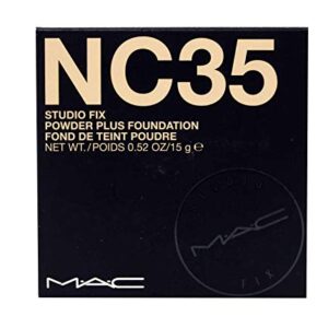 MAC Studio Fix Powder Foundation NC35 Medium Coverage, 0.52 oz